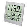 Метеостанция (настенные часы) Bresser TemeoTrend JC LCD с радиоуправлением, серебристая, image 