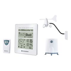 Метеостанция с радиоуправлением Bresser, белая, image 