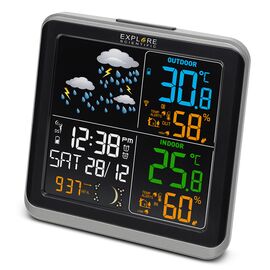 Метеостанция Explore Scientific с цветным экраном, фото 