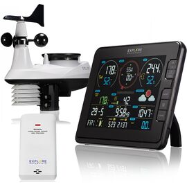 Метеостанция Explore Scientific «7 в 1» Wi-Fi, профессиональная, черная, фото 