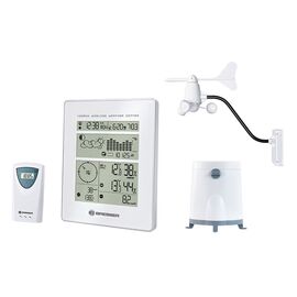 Метеостанция с радиоуправлением Bresser, белая, фото 