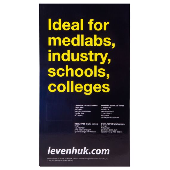 Микроскоп Levenhuk 320 PLUS, монокулярный, фото , изображение 19