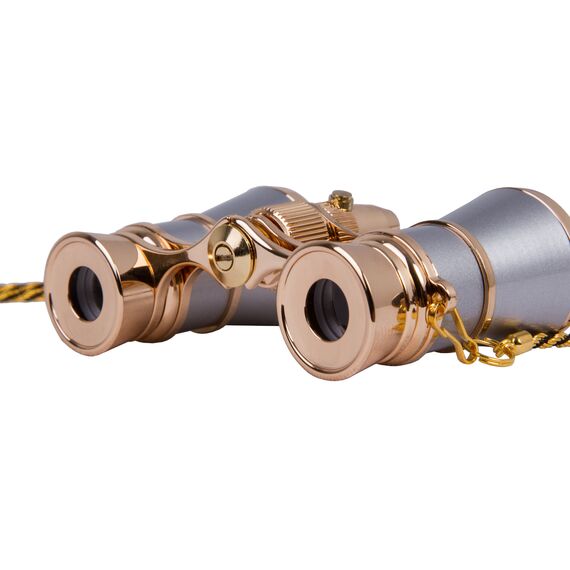 Бинокль Levenhuk Broadway 325F с подсветкой и цепочкой, серебряный , фото , изображение 14