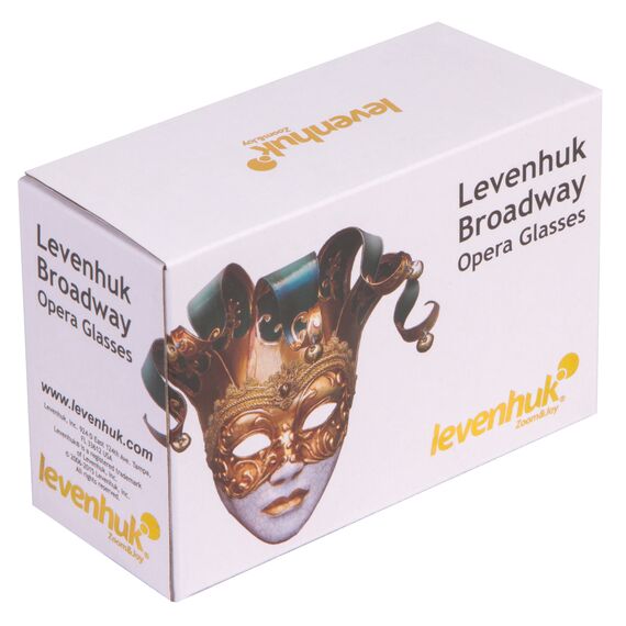 Бинокль Levenhuk Broadway 325F с подсветкой и цепочкой, серебряный , фото , изображение 16