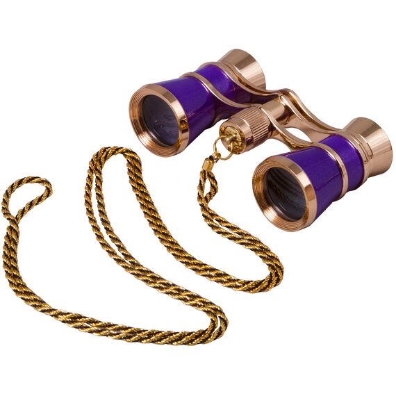 Театральный бинокль с цепочкой Levenhuk Broadway 325C Amethyst, фото , изображение 5