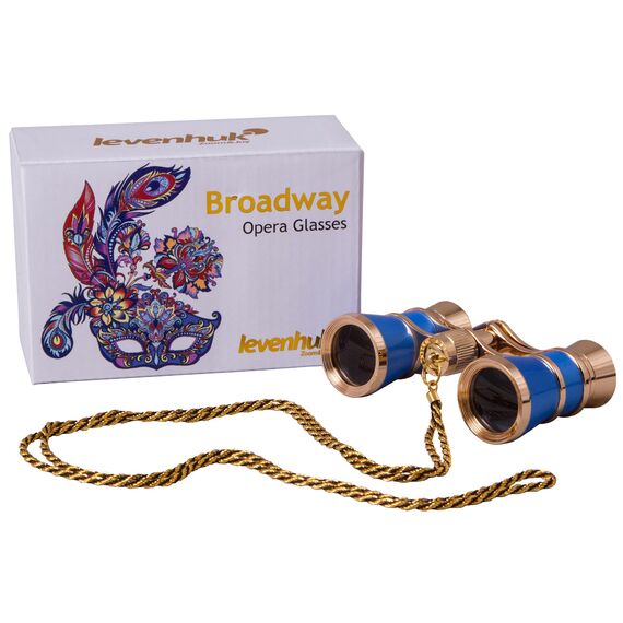 Театральный бинокль с цепочкой Levenhuk Broadway 325C Blue Wave, фото , изображение 4
