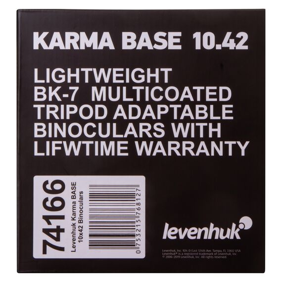 Бинокль Levenhuk Karma BASE 10x42, фото , изображение 15