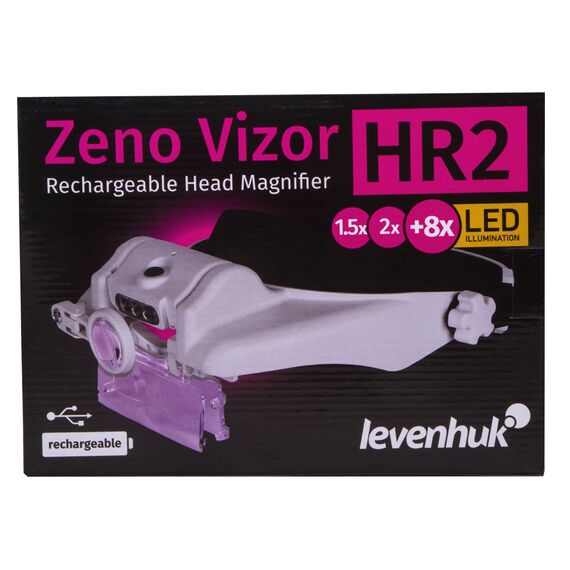 Лупа налобная с аккумулятором Levenhuk Zeno Vizor HR2, фото , изображение 10