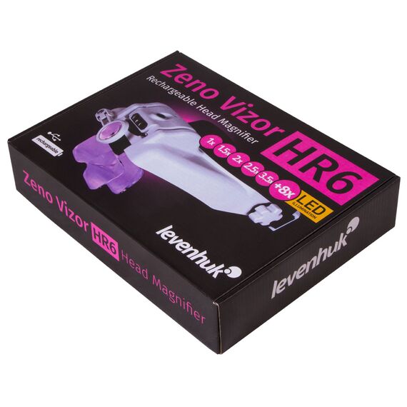 Лупа налобная с аккумулятором Levenhuk Zeno Vizor HR6, фото , изображение 13