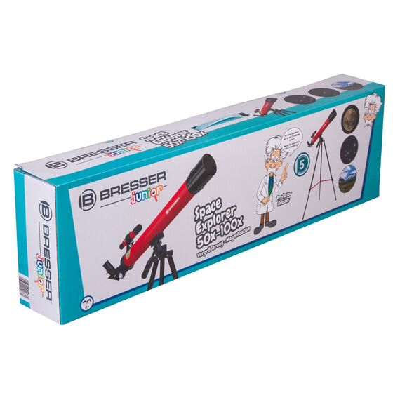 Телескоп Bresser Junior Space Explorer 45/600 AZ, красный, фото , изображение 12