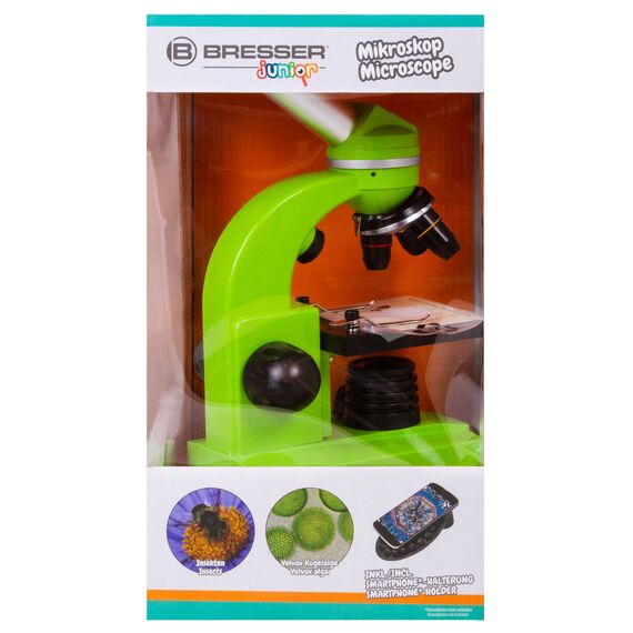 Микроскоп Bresser Junior Biolux SEL 40–1600x, зеленый, фото , изображение 16