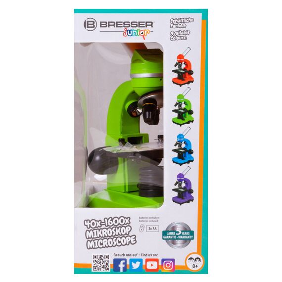 Микроскоп Bresser Junior Biolux SEL 40–1600x, зеленый, фото , изображение 17