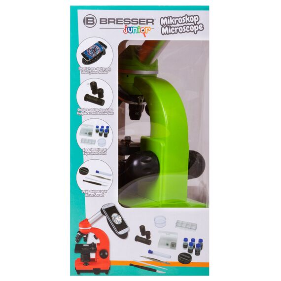 Микроскоп Bresser Junior Biolux SEL 40–1600x, зеленый, фото , изображение 18