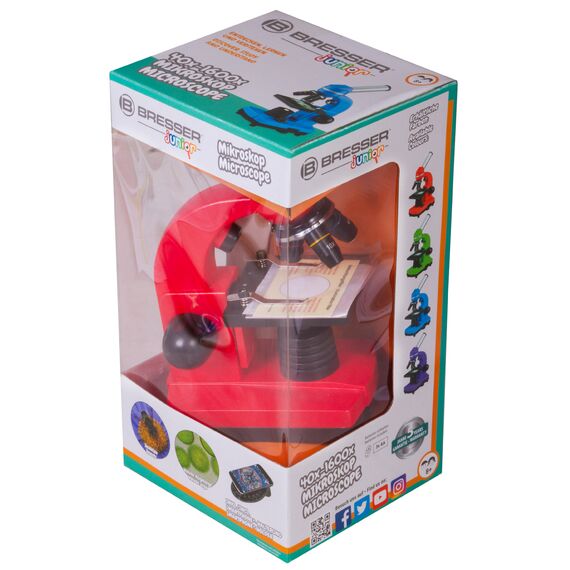Микроскоп Bresser Junior Biolux SEL 40–1600x, красный, фото , изображение 15