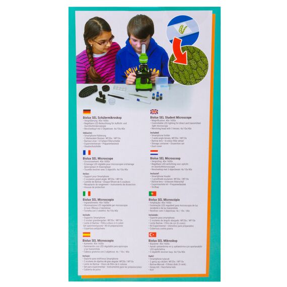 Микроскоп Bresser Junior Biolux SEL 40–1600x, красный, фото , изображение 20