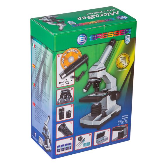 Микроскоп цифровой Bresser Junior 40x–1024x, без кейса, фото , изображение 12