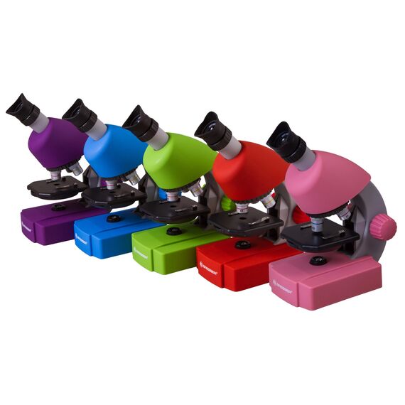 Микроскоп Bresser Junior 40x-640x, фиолетовый, фото , изображение 5