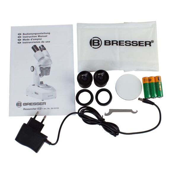 Микроскоп Bresser Researcher ICD LED 20x–80x, фото , изображение 10