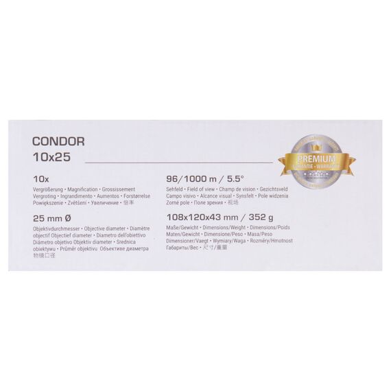 Бинокль Bresser Condor UR 10x25, фото , изображение 15