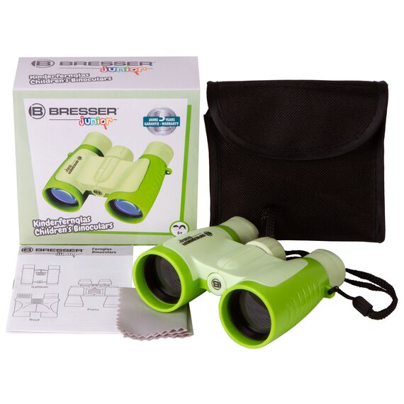 Бинокль детский Bresser Junior 3x30, зеленый, фото , изображение 3