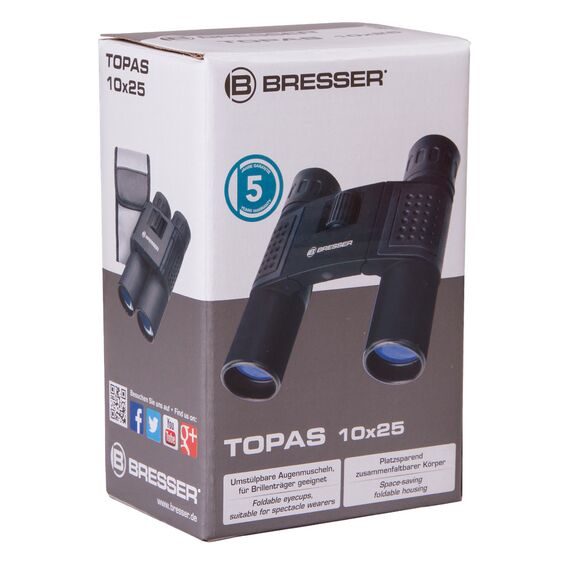 Бинокль Bresser Topas 10x25 Black, фото , изображение 9