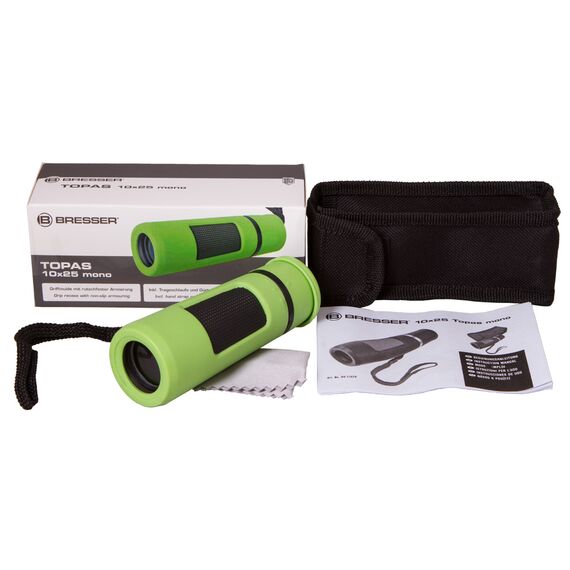 Монокуляр Bresser Topas 10x25 Green, фото , изображение 7