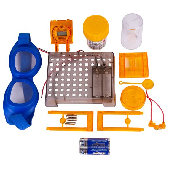 Набор для экспериментов Bresser Junior «Часы на жидкостном аккумуляторе», фото , изображение 2