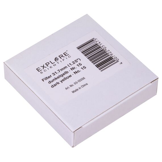 Светофильтр Explore Scientific темно-желтый №15, 1,25", фото , изображение 5