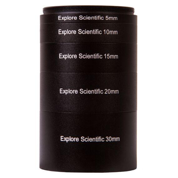 Набор удлинительных колец Explore Scientific M48x0,75 (30, 20, 15, 10, 5 мм), фото , изображение 3