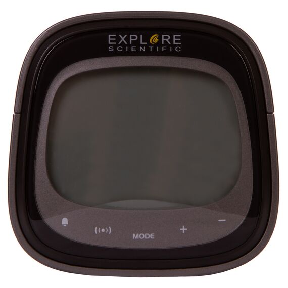 Часы цифровые Explore Scientific Dual с будильником, черные, фото , изображение 4