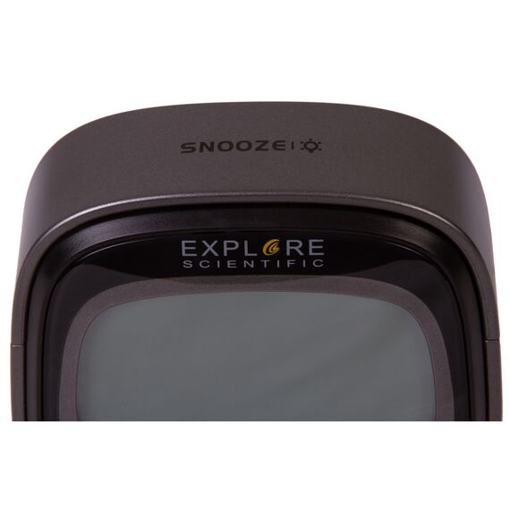 Часы цифровые Explore Scientific Dual с будильником, черные, фото , изображение 9