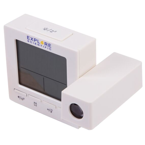 Часы цифровые Explore Scientific с проектором и термометром, белые, фото , изображение 9