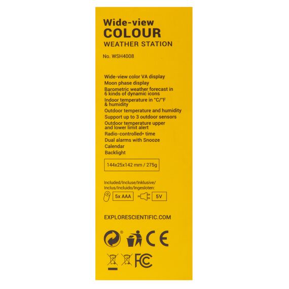 Метеостанция Explore Scientific с цветным экраном, фото , изображение 15