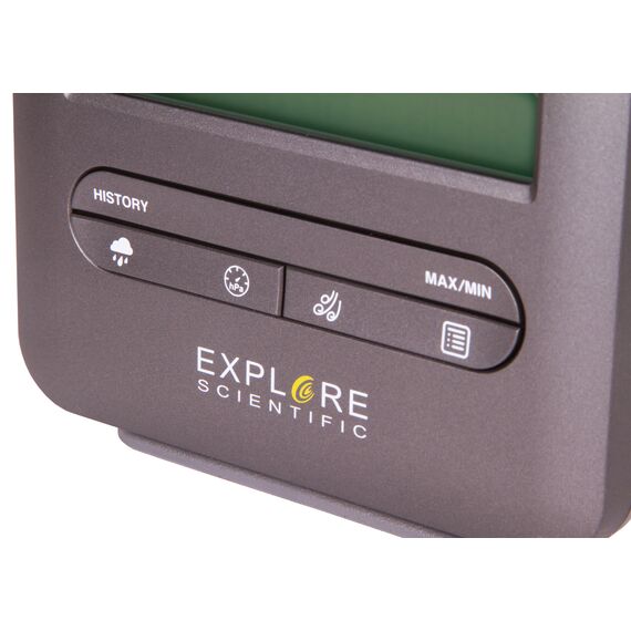 Метеостанция Explore Scientific «5 в 1» Wi-Fi с цветным дисплеем, черная, фото , изображение 5