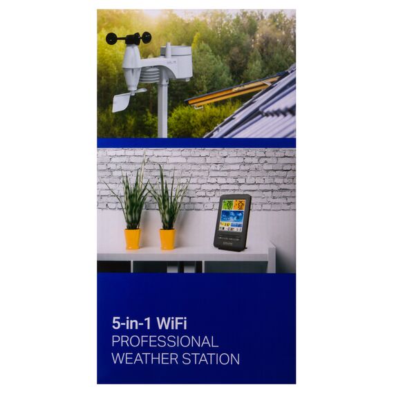Метеостанция Explore Scientific «5 в 1» Wi-Fi с цветным дисплеем, черная, фото , изображение 16
