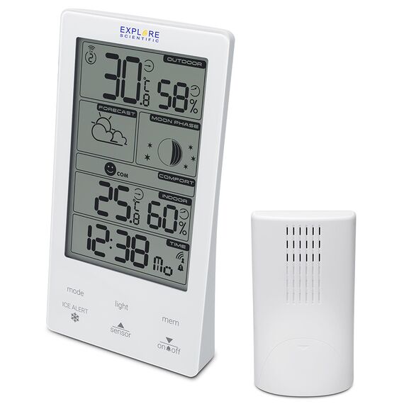 Метеостанция Explore Scientific Classic Vertical, белая, фото 