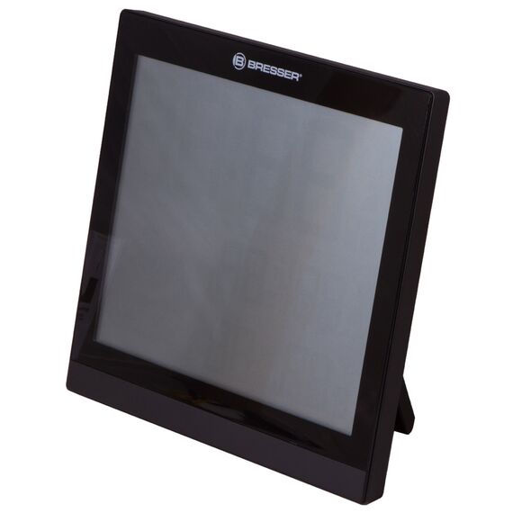 Метеостанция (настенные часы) Bresser TemeoTrend JC LCD с радиоуправлением, черная, фото , изображение 3