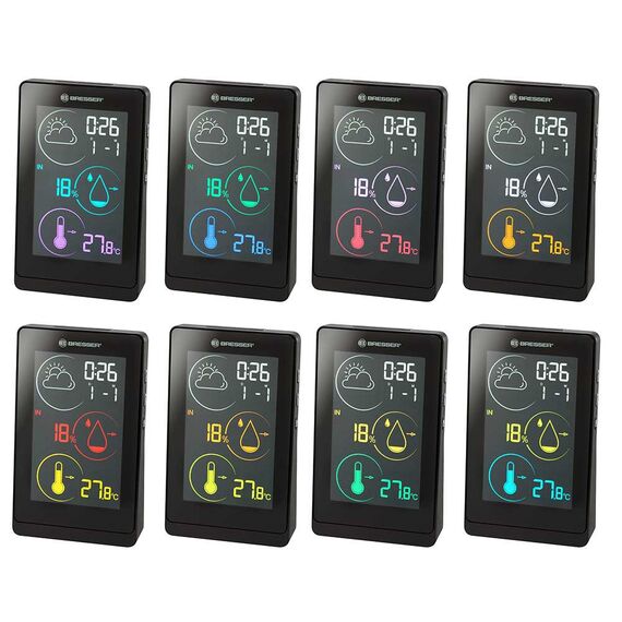 Метеостанция Bresser Temeo Life H с цветным дисплеем, черная, фото , изображение 6