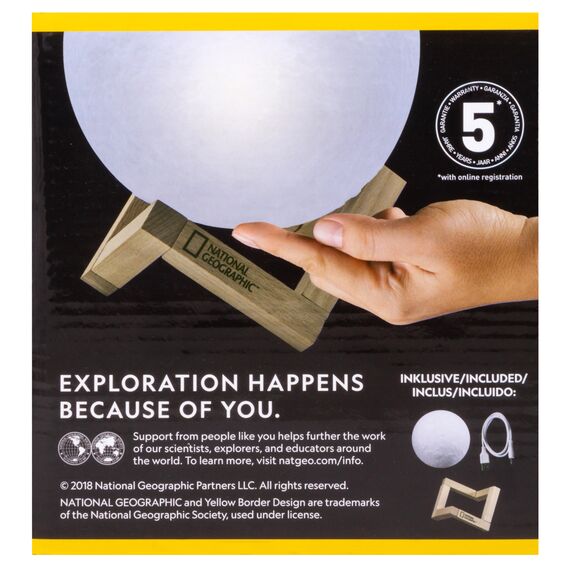 Лампа настольная Bresser National Geographic «3D Луна», 15 см, фото , изображение 14