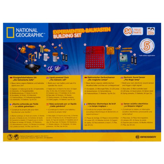 Набор для экспериментов Bresser National Geographic «Гальванический элемент и Волшебная лампа», фото , изображение 14