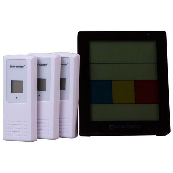 Метеостанция Bresser Temeo Hygro Quadro DLX с тремя датчиками, черная, фото , изображение 6