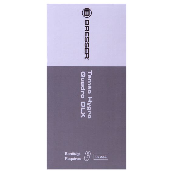 Метеостанция Bresser Temeo Hygro Quadro DLX с тремя датчиками, черная, фото , изображение 12