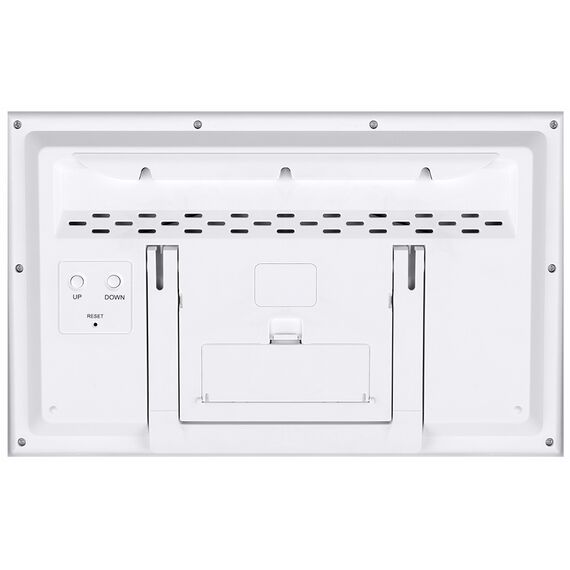 Метеостанция (настенные часы) Bresser MyTime Jumbo LCD, белая, фото , изображение 2