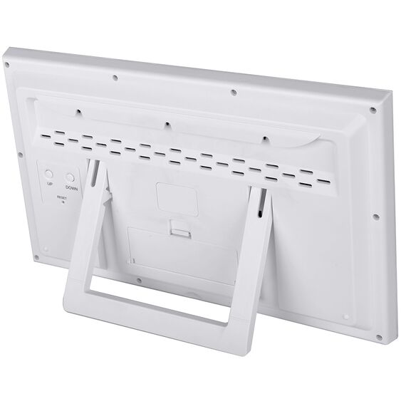 Метеостанция (настенные часы) Bresser MyTime Jumbo LCD, белая, фото , изображение 3