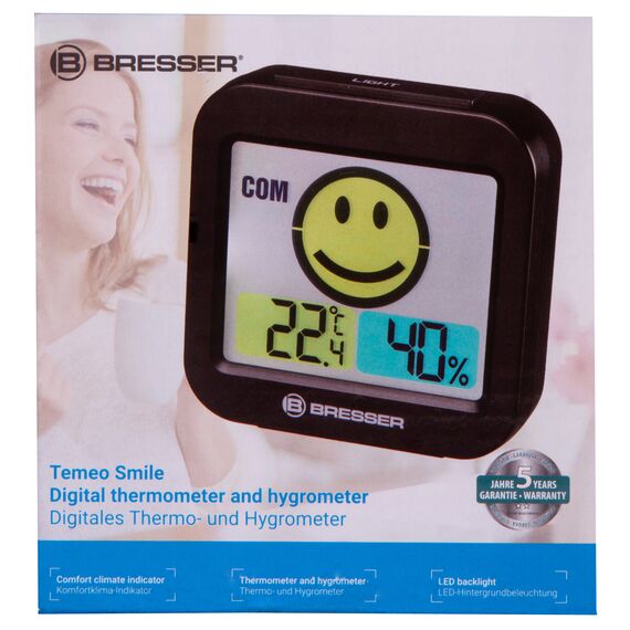 Метеостанция Bresser MyTime Smile, черная, фото , изображение 10