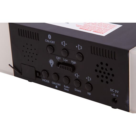 Радио с будильником и термометром Bresser MyTime Sunrise Bluetooth, черное, фото , изображение 6