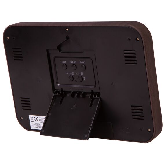 Часы настенные/настольные Bresser MyTime MC LCD в корпусе под дерево, фото , изображение 4