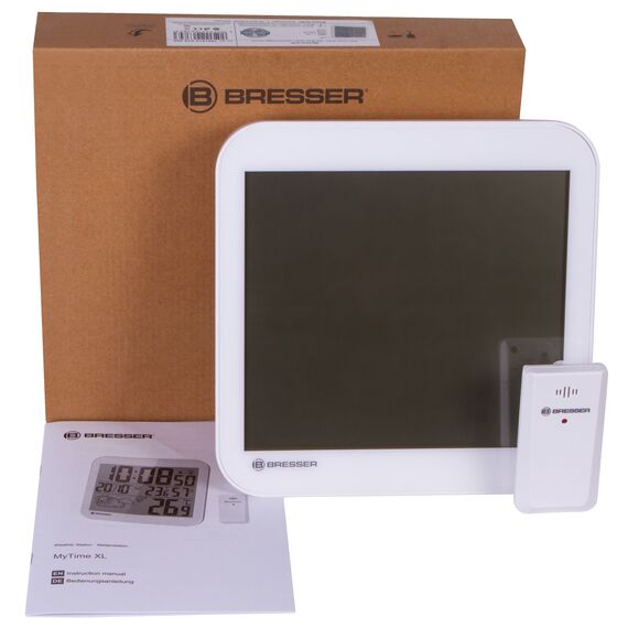 Часы настенные Bresser MyTime LCD, белые, фото , изображение 2