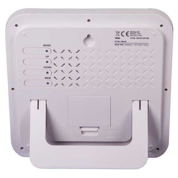 Часы настенные Bresser MyTime LCD, белые, фото , изображение 6