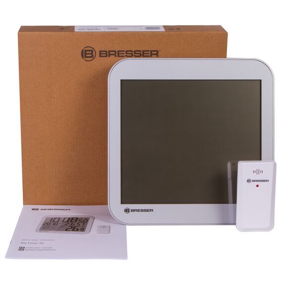 Часы настенные Bresser MyTime LCD, серебристые, фото , изображение 2